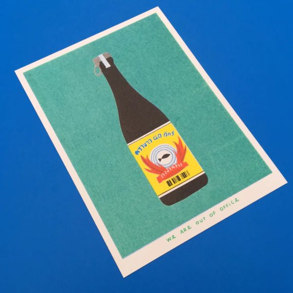 Risograph Print: Thai bottle of Booze For Discount