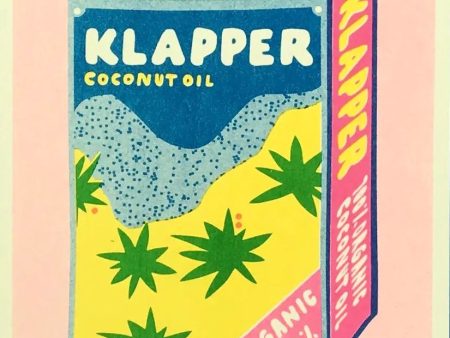 Risograph Print: Klapper Organic Coconut Oil Cheap