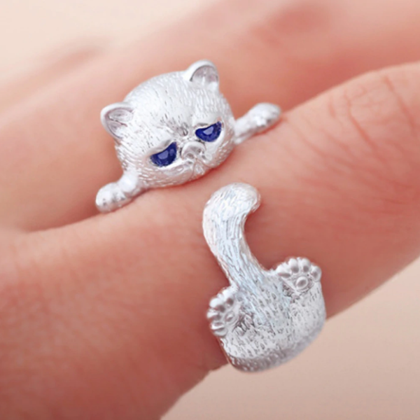 Animal Cat Eyes Open Ring For Discount