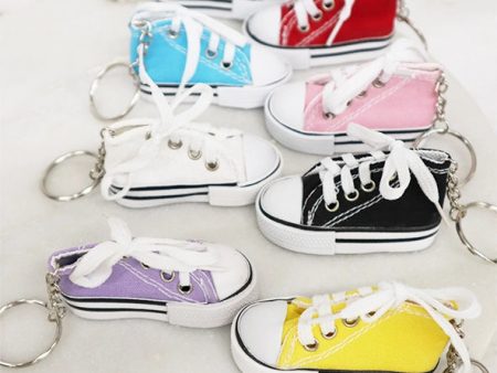 Canvas Rubber Sole Sneakers Novelty Key Chain Supply