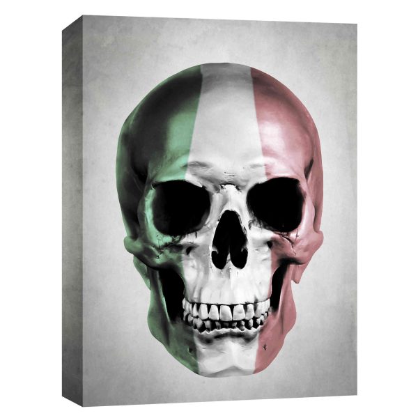 Italian Skull Grey  by Nicklas Gustafsson, Giclee Canvas Wall Art on Sale