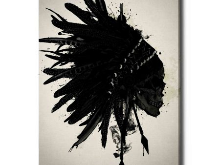 Warbonnet Skull  by Nicklas Gustafsson, Giclee Canvas Wall Art Fashion