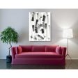 Black and White Strokes North  Canvas Wall Art on Sale