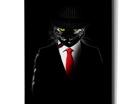 Mobster Cat  by Nicklas Gustafsson, Giclee Canvas Wall Art Online Hot Sale