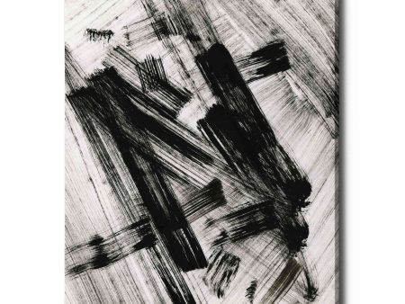 Black and White Strokes N  Canvas Wall Art on Sale