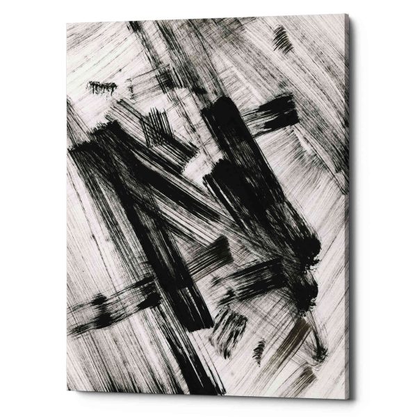 Black and White Strokes N  Canvas Wall Art on Sale