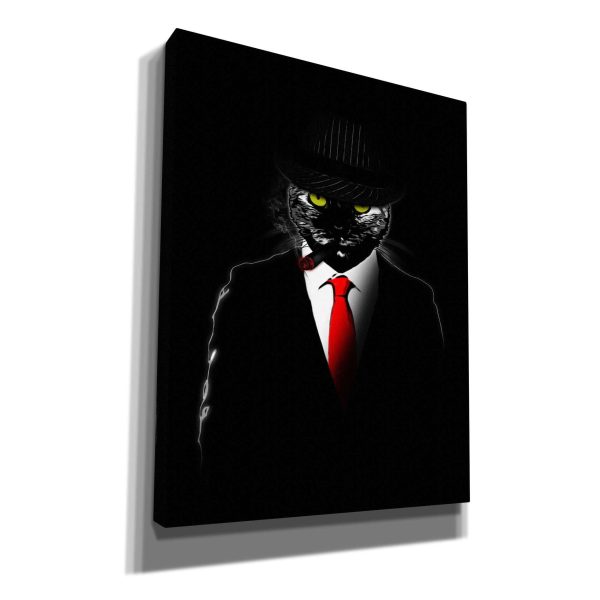 Mobster Cat  by Nicklas Gustafsson, Giclee Canvas Wall Art Online Hot Sale